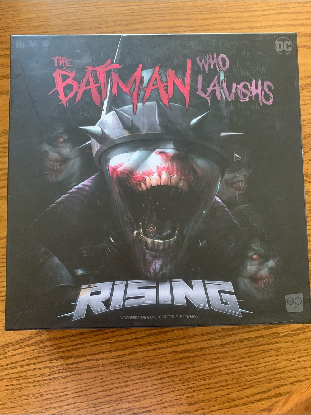 DC The Batman Who Laughs Rising Board Game - Black & Red Artwork